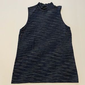 Olivia Sky Mock Neck Heathered Tank